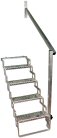aluminum hand rail for 4 step scissor stair / AHR4