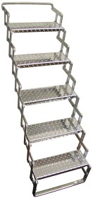 Five Step Aluminum Scissor Stair, 18" wide / AS05