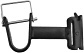 string trimmer holder for E-Track, horizontal, black / ETSH