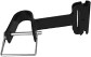 string trimmer holder for E-Track, vertical, black / ETSV