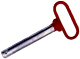 3/4 inch pull pin with clip, 4 inches long, zinc plated / PP34