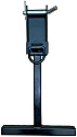 dual-purpose flatbed stake pocket step - bottom mount, black / SBDS