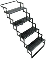 Four Step Steel Scissor Stair, 18" wide / SS04