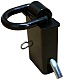 trailer stake pocket tie down with 1/2" ring - 12,000 lb, black / TW1B